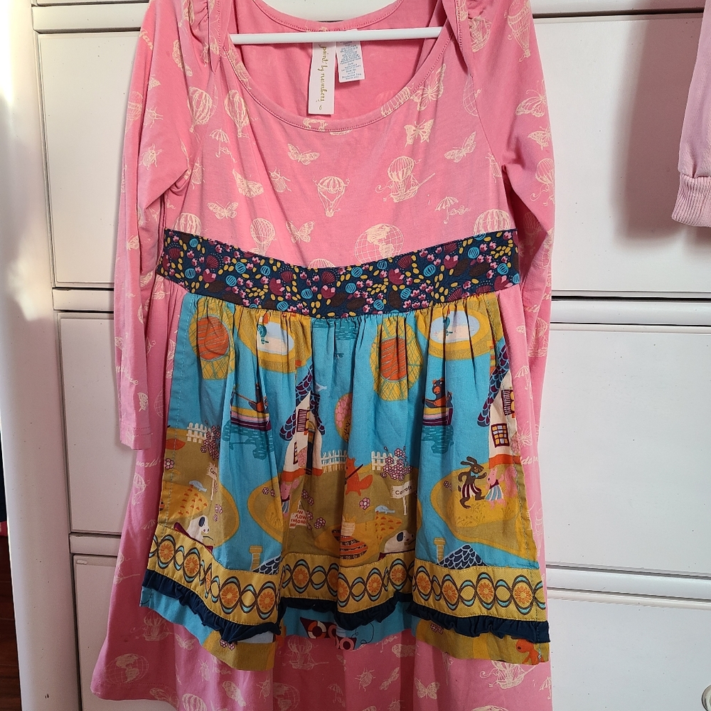 Girls Paint By Numbers Top Apron on Front